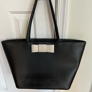 Kate Spade Black Tote with Cream Accent